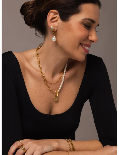 Colar One Neckmess Pearly