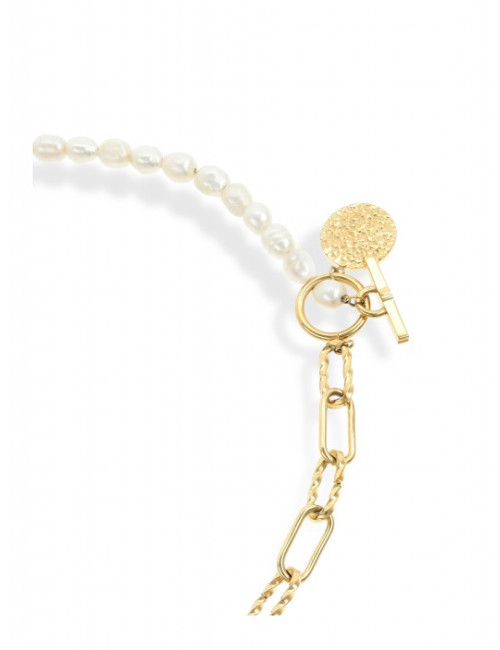 Colar One Neckmess Pearly