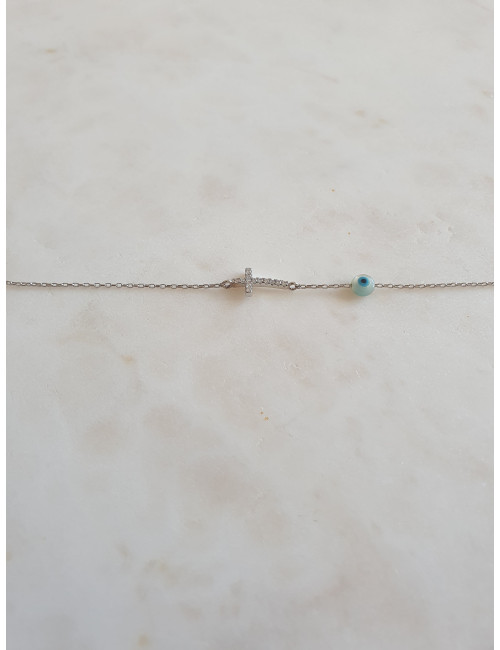 PULSEIRA CRUZ PRATA