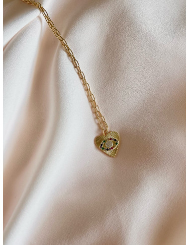 Colar Amore II Prata Dourada