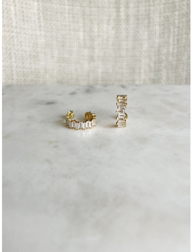 Brincos in Love White Prata Dourada