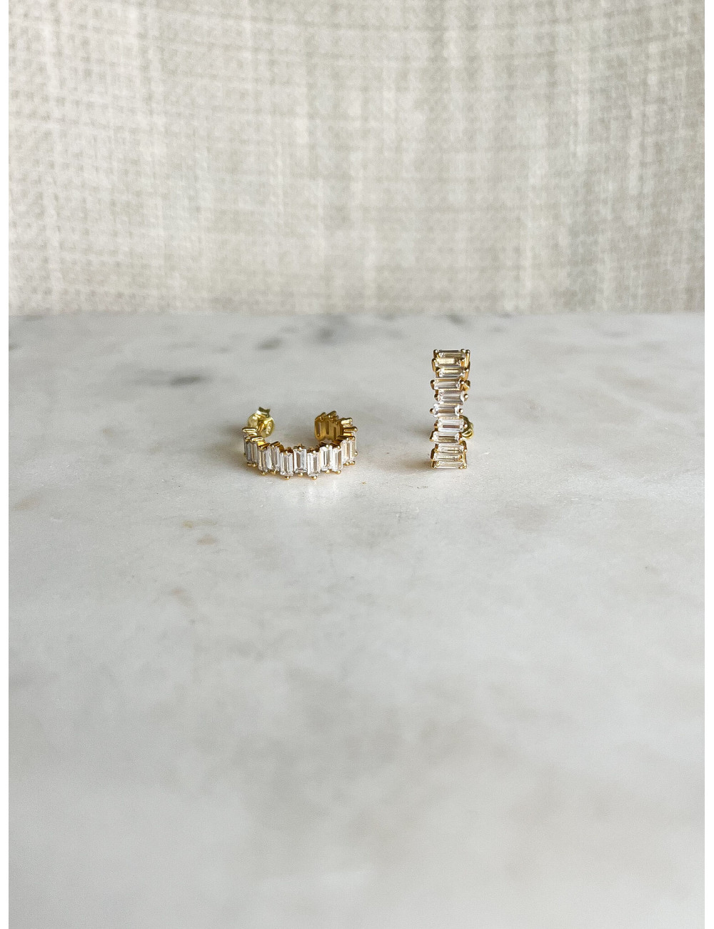 Brincos in Love White Prata Dourada