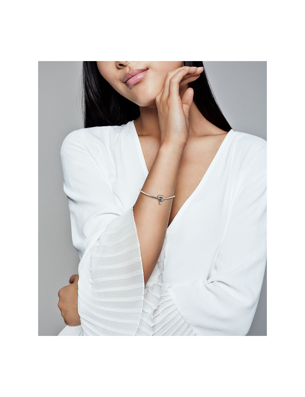 CONTA SPARKLING PAW PRINT AND HEART PANDORA