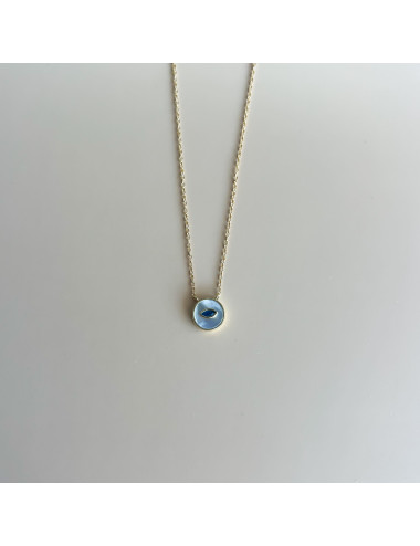 Colar Eye Prata Dourada