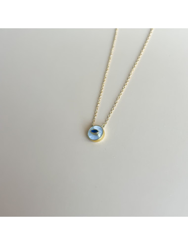 Colar Eye Prata Dourada