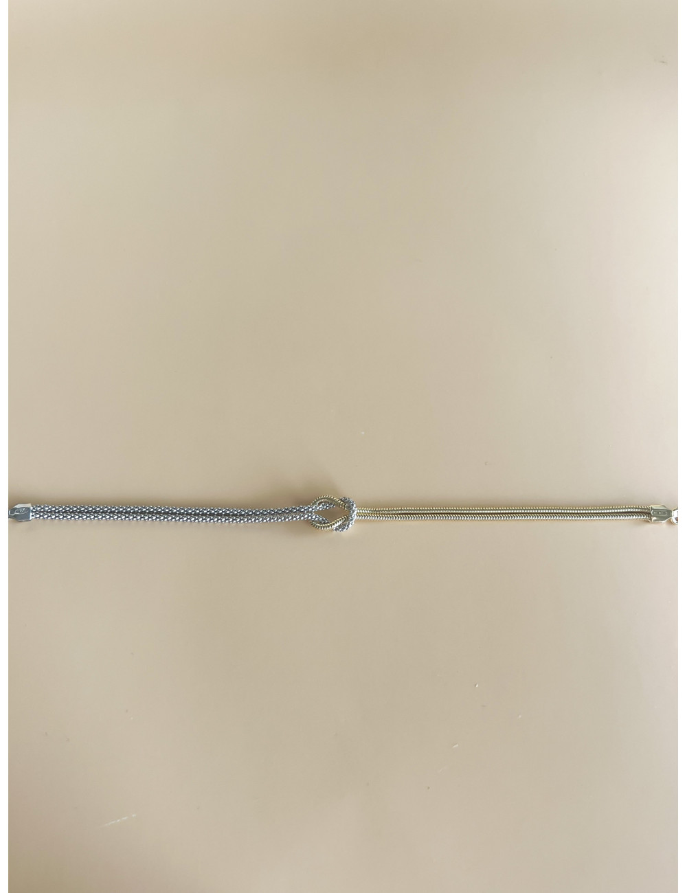 Pulseira Knot My Life Bicolor Prata