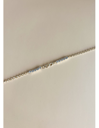 Pulseira Infinito Prata Dourada