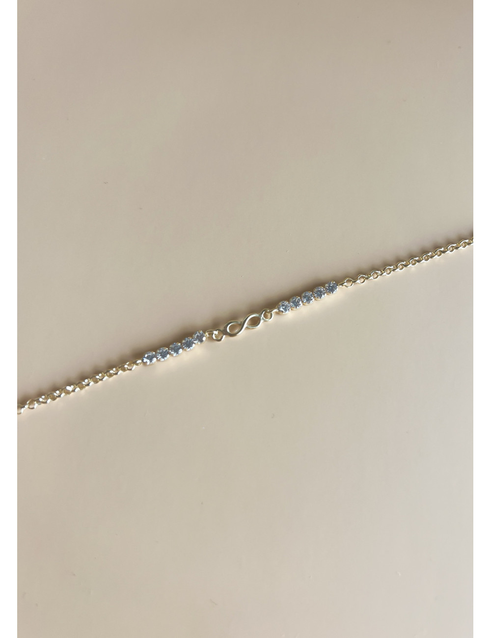 Pulseira Infinito Prata Dourada