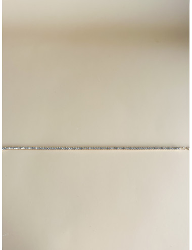 Pulseira Riviera Branca Prata Dourada