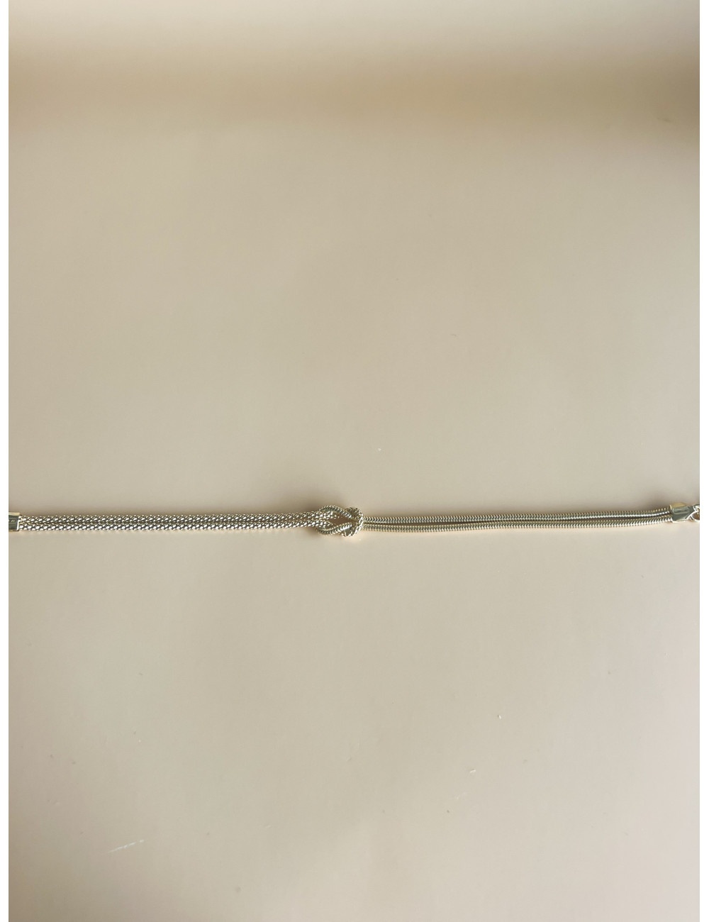 Pulseira Knot My Life II Prata Dourada