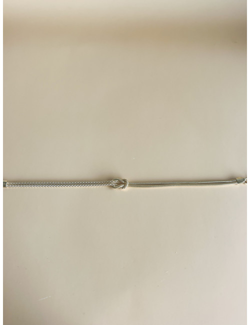 Pulseira Knot My Life II Prata Dourada