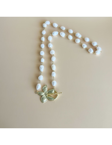 Colar Claire Prata Dourada