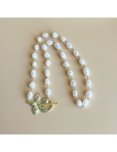 Colar Claire Prata Dourada