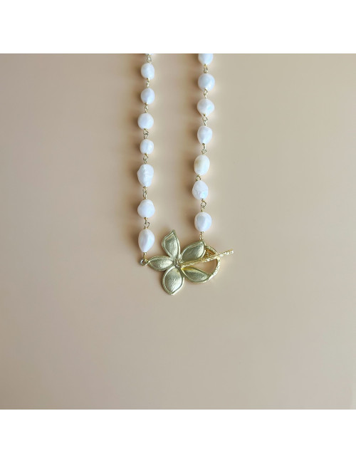 Colar Claire Prata Dourada