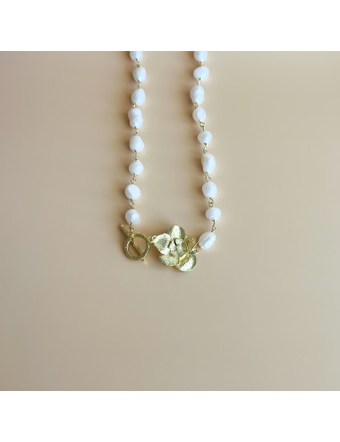 Colar Marie Prata Dourada