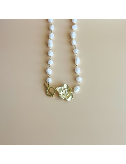 Colar Marie Prata Dourada