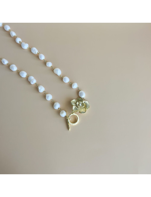 Colar Marie Prata Dourada