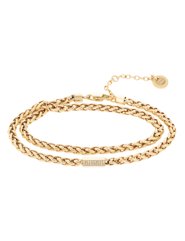 Pulseira dupla malha Tommy Hilfiger