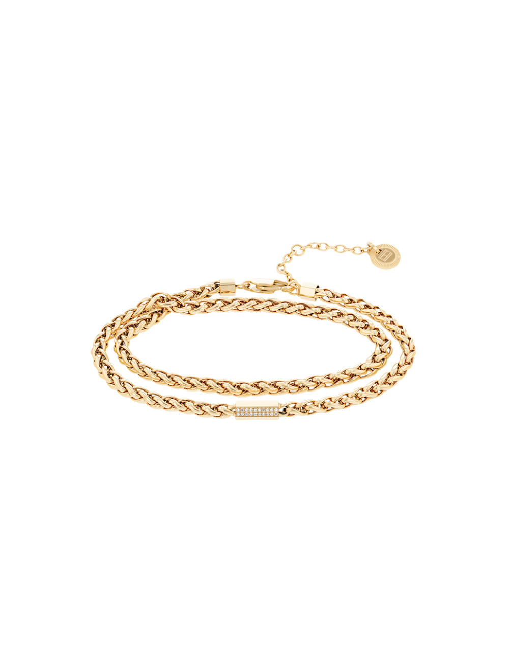 Pulseira dupla malha Tommy Hilfiger