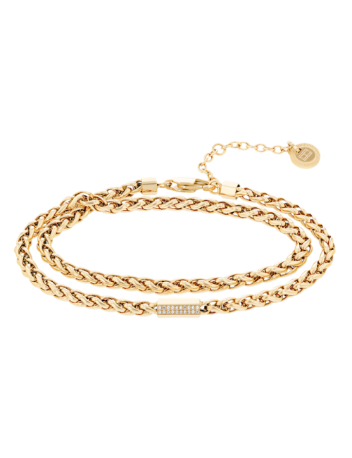 Pulseira dupla malha Tommy Hilfiger