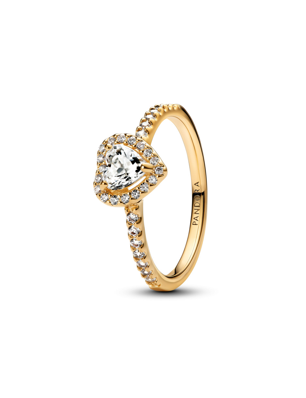 Anel Coração Elevado Pandora