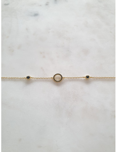 PULSEIRA CIRCLE PRATA DOURADA