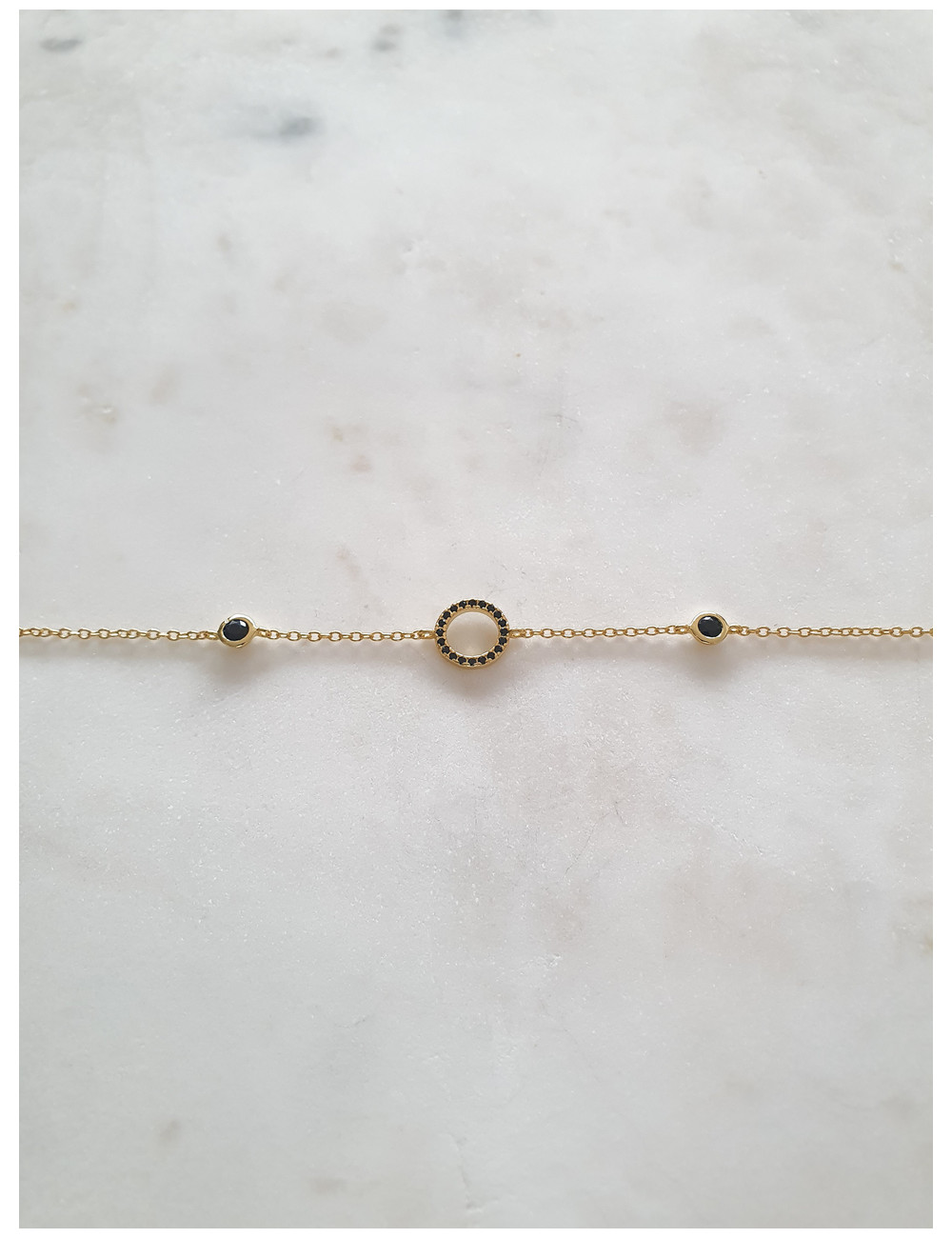 PULSEIRA CIRCLE PRATA DOURADA