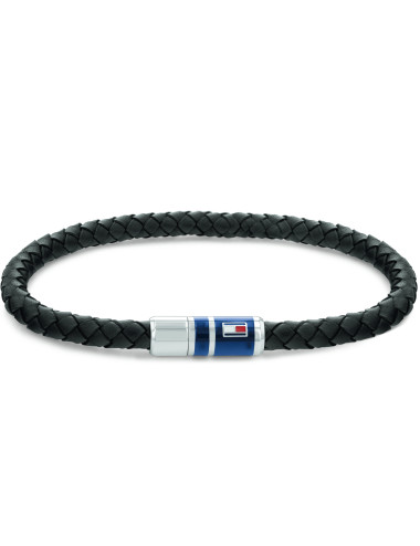 PULSEIRA PELE PRETO TOMMY HILFIGER