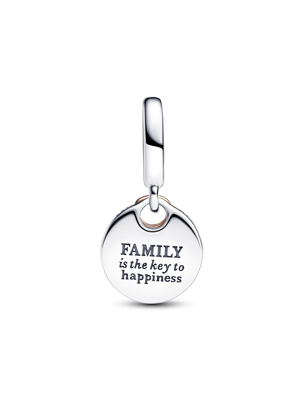 Conta Pendente Dupla Chave da Felicidade Pandora