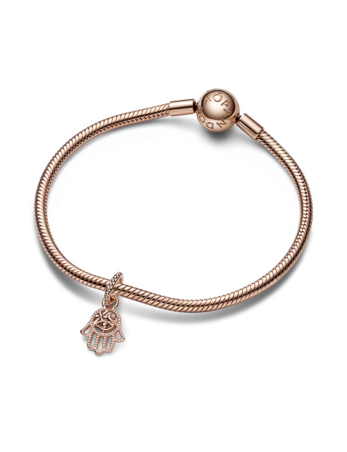 Conta Pandora Hamsa Hand Rose Gold