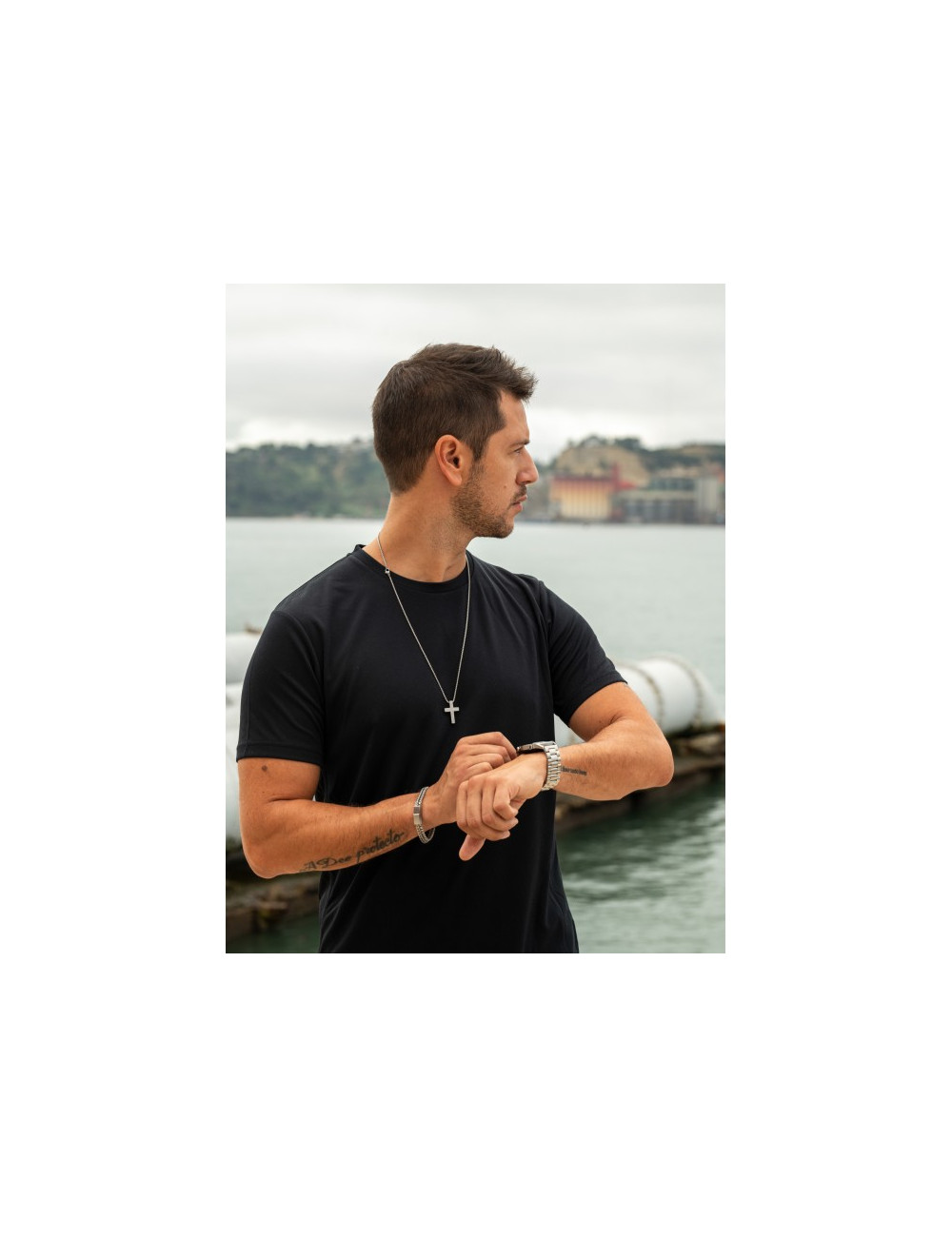 Colar 2 em 1 One Men Crossed