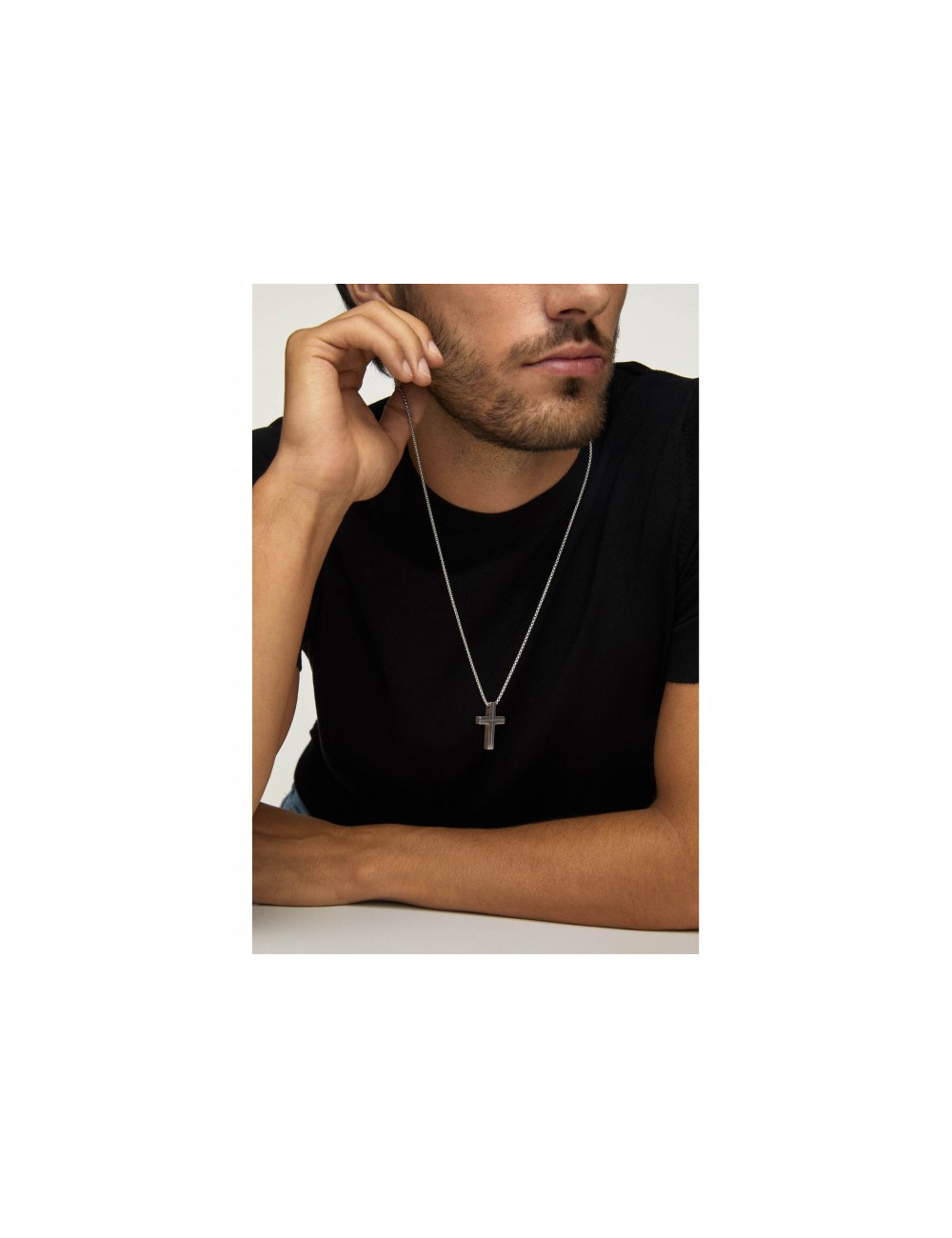 Colar 2 em 1 One Men Crossed