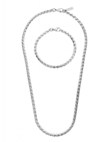 Colar 2 em 1 One Men Timeless Steel