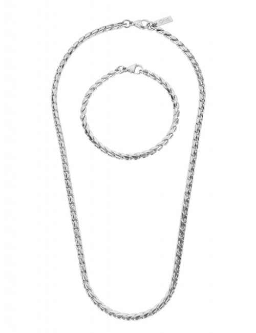 Colar 2 em 1 One Men Timeless Steel