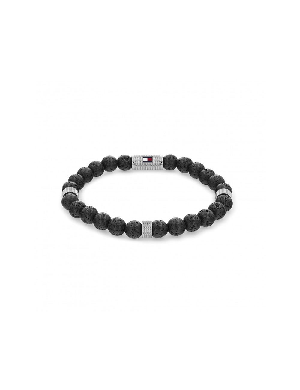 PULSEIRA TOMMY HILFIGER BEADED STONE BLACK