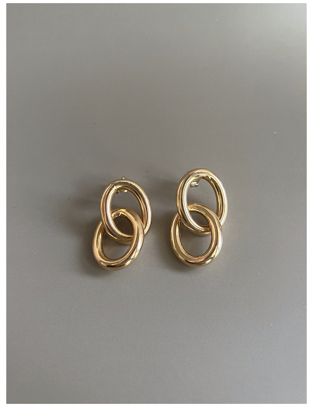 Brincos Monaco Prata Dourada