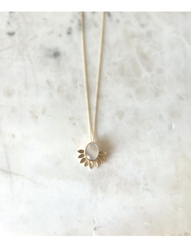 Colar Pilar Prata Dourada