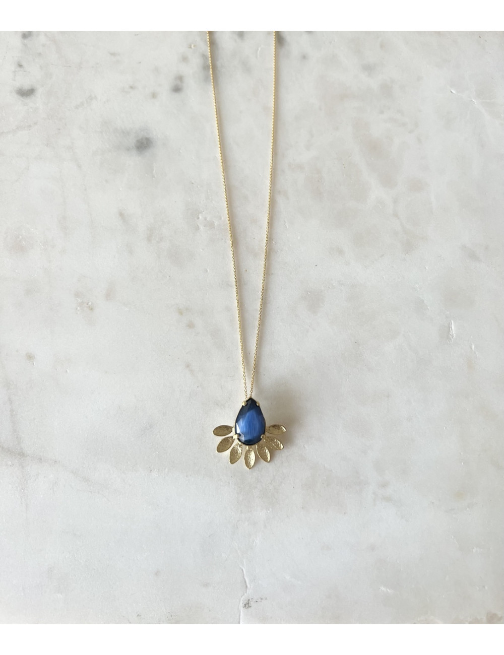 Colar Savina Prata Dourada