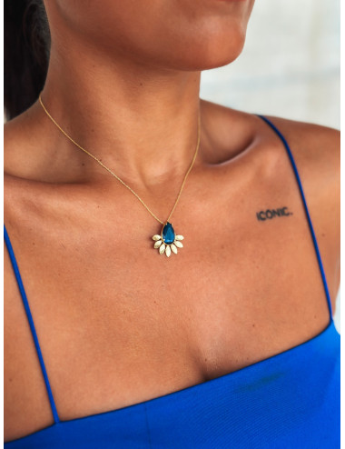 Colar Savina Prata Dourada