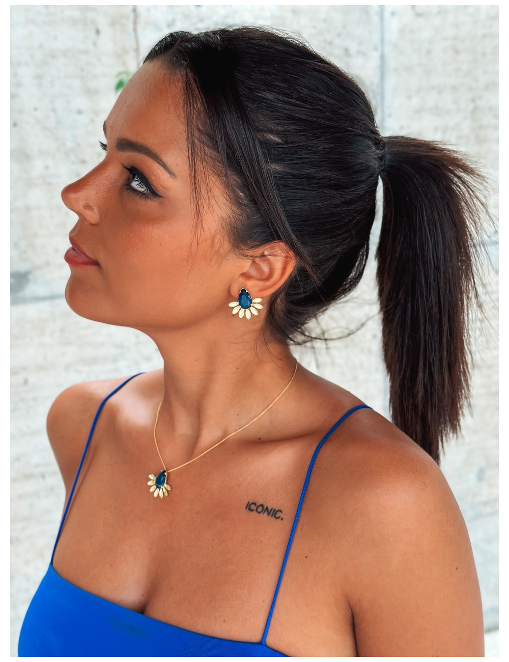 Colar Savina Prata Dourada