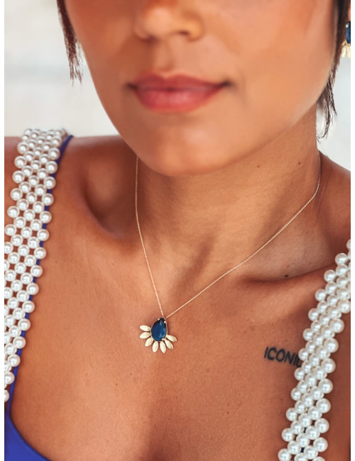 Colar Savina Prata Dourada