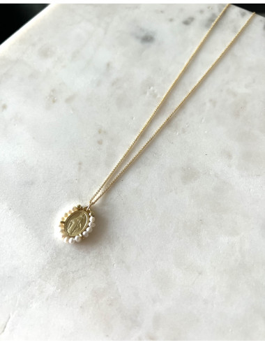 Colar Milagrosa Prata Dourada