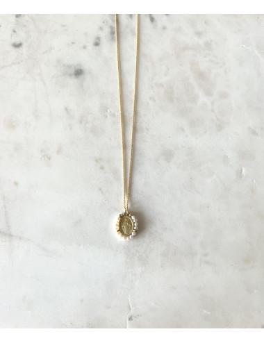 Colar Milagrosa Prata Dourada