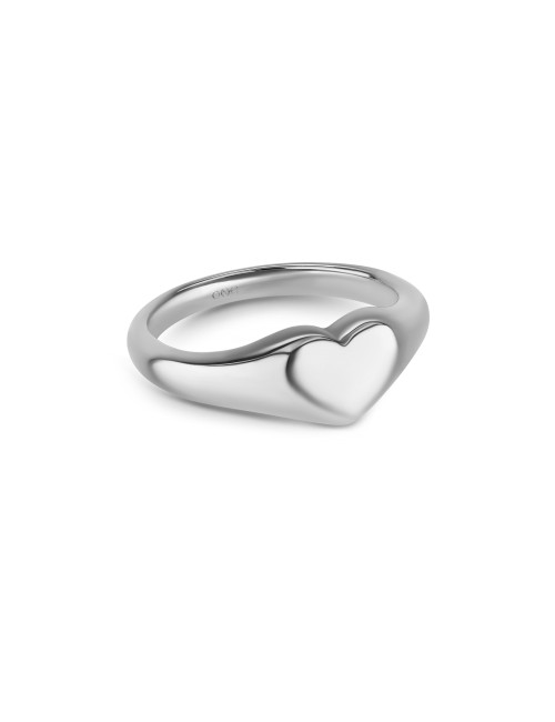 Anel One Crazy Heart Silver