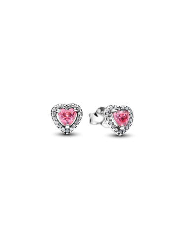Brincos Elevated Pink Halo Pandora