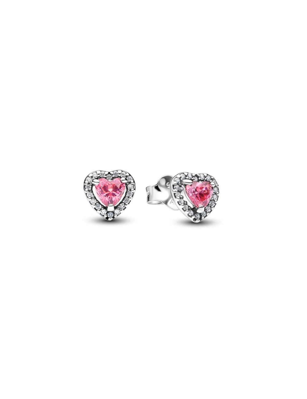 Brincos Elevated Pink Halo Pandora