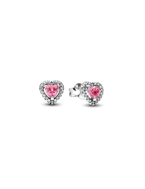 Brincos Elevated Pink Halo Pandora