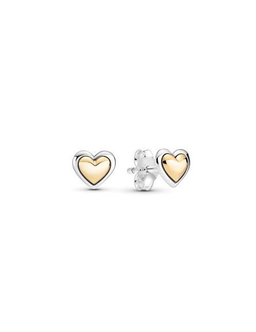 BRINCOS DOMED HEART PANDORA
