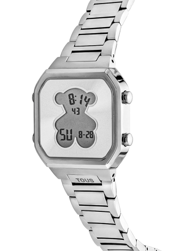 Relógio Digital D-Bear Silver Tous