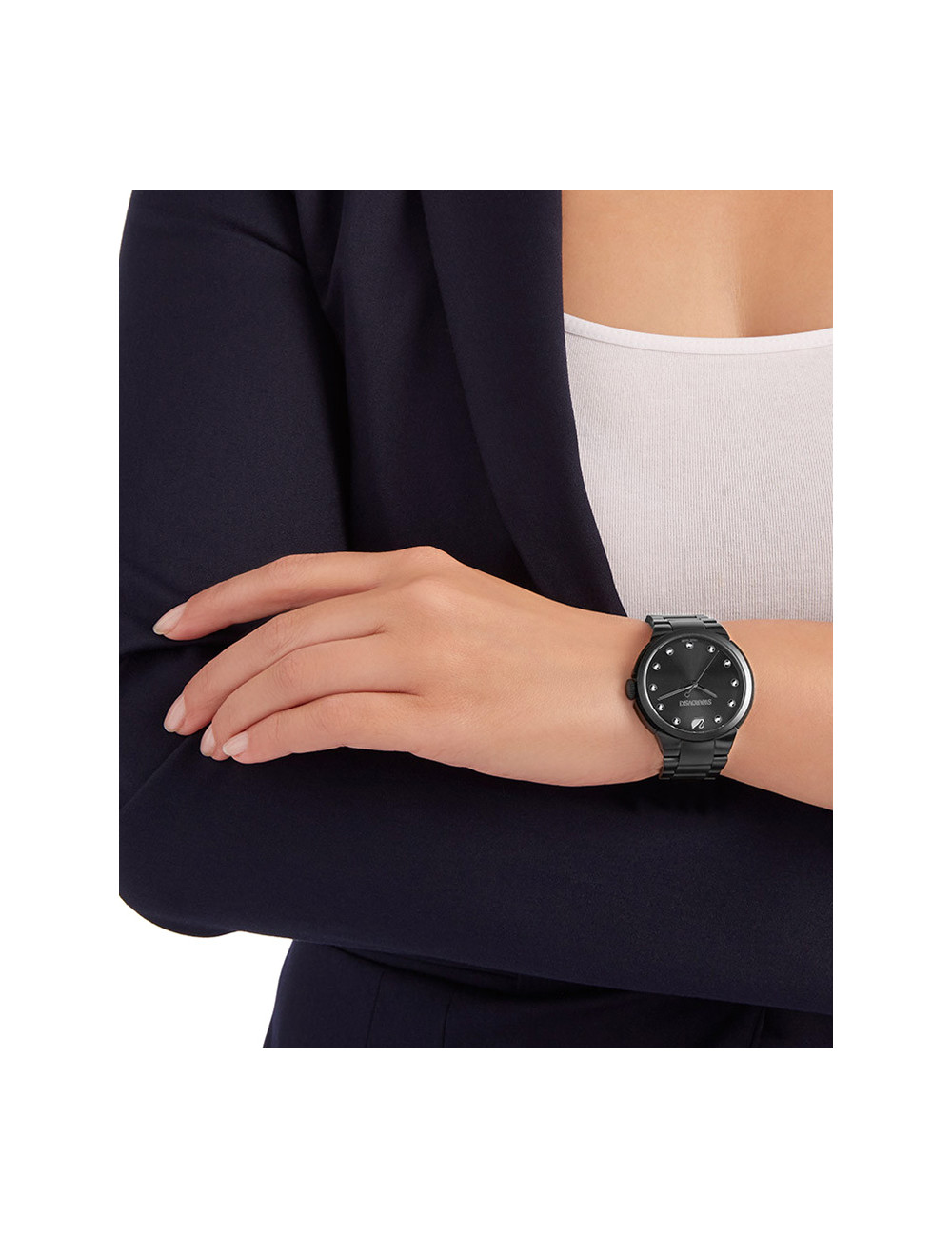 RELÓGIO CITY BLACK SWAROVSKI